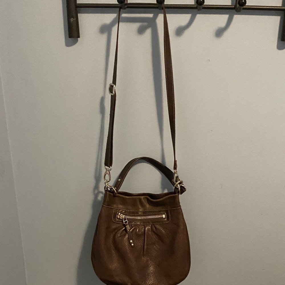 Roots Leather Crossbody Bag